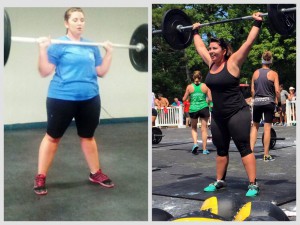 Alisha first starting CrossFit and this summer.