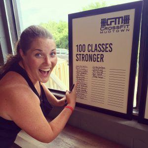 Maggie reaches 100 classes stronger